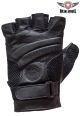 Leather Motorcycle Gloves with Gel Pads