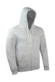 Dream Apparel Unisex Grey Zip-Up Hoodie Soft Cotton Blend Hooded Sweatshirt Full Zipper, Drawstring