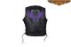 Black Gun Pocket Vest with Studded Flying Gray Heart