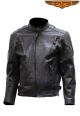 Mens Cowhide Racer Jacket W/ Air Vents