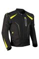 Men’s Textile Motorcycle Jacket with CE Armor, Reflective Panels, Removable Padding, Breathable Mesh