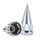 Nexor Chrome Spike Lug Nut Covers, Threaded Wheel Nut Covers for Semi Trucks, 20 Pack