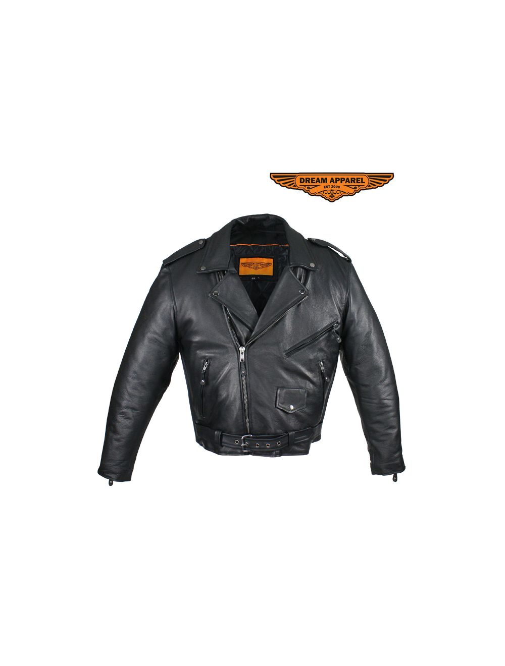 Cowhide leather deals motorcycle jacket