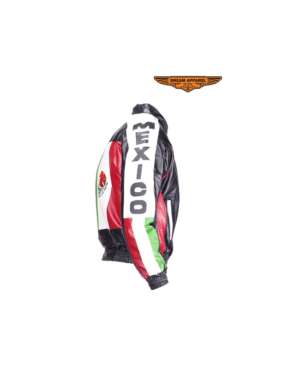メキシコ国旗デザイン レザージャケット U.S.A メキシコ国旗デザイン レザージャケット U.S.A