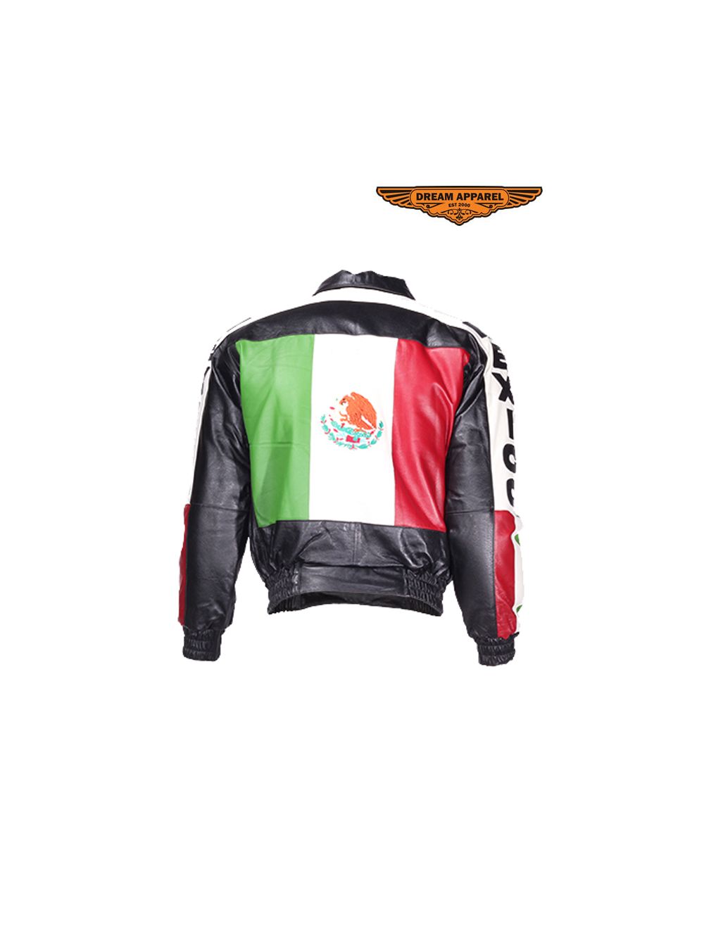 Mens Motorcycle Mexico Flag Jacket