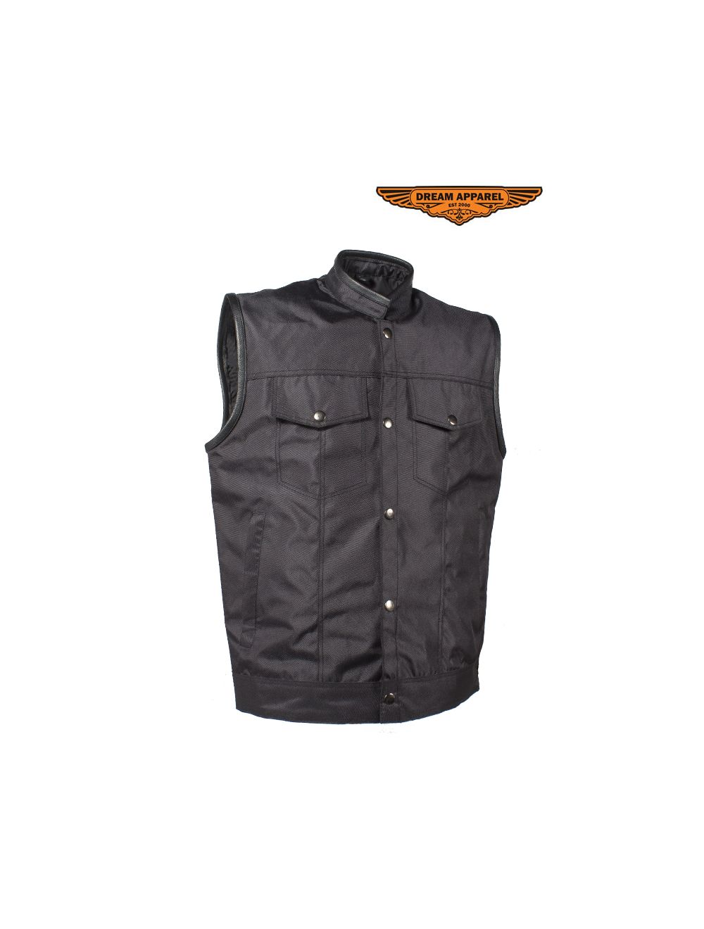 Mens Textile Motorcycle Vest With Concealed Carry