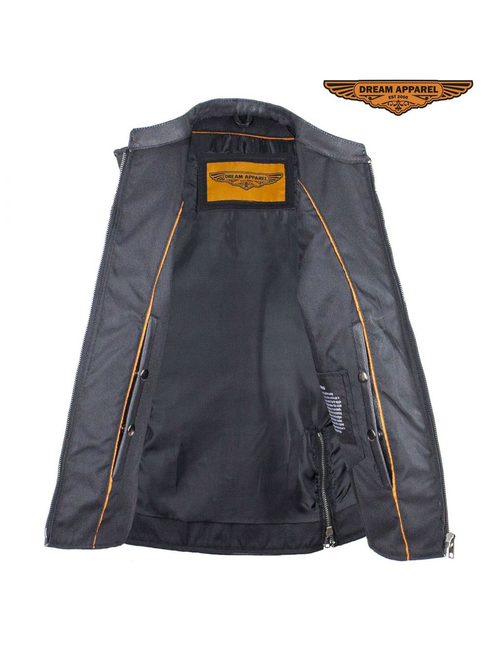 Womens leather vest sales with gun pocket