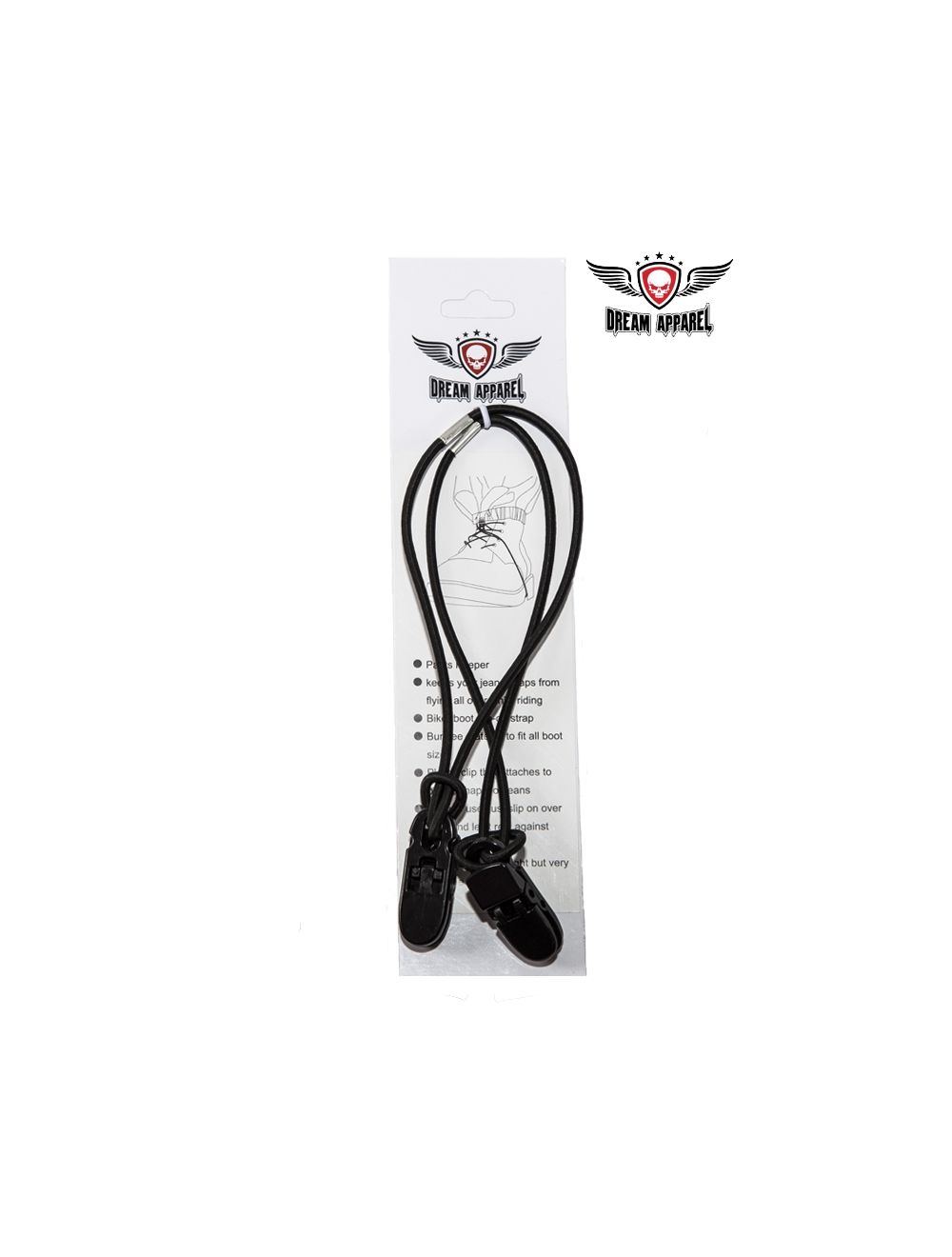 thumbnail image 2 of 4" Base Model Biker Boot Straps – Complete Set, Rubber, Unisex Adult 2 of 4