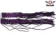 Purple & Black Brake & Clutch Cover With Fringes
