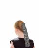 Dream Apparel Grey Women Leather Motorcycle Ponytail Holder