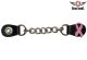 Ladies Single Chain Cancer Awareness Ribbon Motorcycle Vest Extender