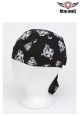 Cotton Skull Cap With White Chopper Cross