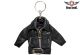 Leather Key Chain Black Jacket