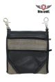 Multipocket Leather Belt Bag - Black/Distressed Brown