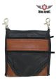 Multipocket Leather Belt Bag - Black/Brown
