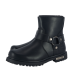 Mens Motorcycle Biker Boots Black