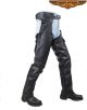 Split Leather Chaps W/ Zipout liner - Black