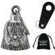 Dream Apparel Eagle Wings with V-Twin Engine, Live to Ride Motorcycle Bell, Good Luck and in 3-D