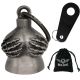 Dream Apparel Skeleton Hands Boobies Motorcycle 3D Bell