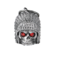 Dream Apparel Indian Skull Head Red Eyes 3D Motorcycle Bell, for Good Luck Light Weight