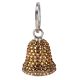 Bling Golden Crystals Handcrafted Motorcycle Bell