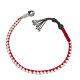 Get Back Whip Red/White with Monkey Fist & Skulls 36