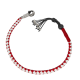 Get Back Whip Red/White with Monkey Fist & Skulls 42