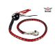 Black & Red Fringed Pool Black Ball8 Get Back Whip