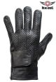 Leather Full-Finger Motorcycle Gloves with Gel Pad
