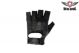 Leather Fingerless Riding Gloves w/ Gel Pads