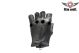 Biker Leather Fingerless Gloves