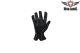 Black Leather Riding Gloves