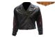 Women Motorcycle Jacket With Fashionable Flame