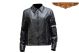 Womens Leather Jacket With Reflective Piping