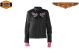 Women's Textile Jacket With Butterfly & Pink Hoodie