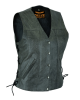 Dream Apparel Women Vest Side Laces Grey and with concealed pockets