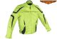 Mens Green and Black Mesh and Nylon Motorcycle Jacket