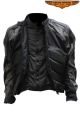 Mens Jacket W/ Hidden Snap Down Collar