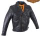 Mens Naked Cowhide Leather Racer Style Jacket