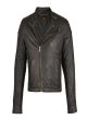 Dream Apparel Premium Goat Leather Brown Tone Conceal Pockets Expansion Side Panel Motorcycle Jacket