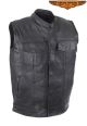Mens Biker Vest With Concealed Carry On Both Sides