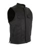 Mens Vest Black Liner w/ Zipper & Snaps