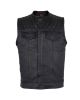 Mens Black Vest Diamond Design