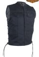 Men's Black Denim Club Vest