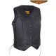 Women's Black Concealed Gun Pocket Vest with Side Laces