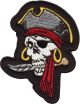 Eye-Patch Skull Motorcycle Patch