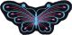 Black/Blue Butterfly Motorcycle Patch