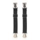 Dream Apparel Heavy-Duty Alligator Teeth Boot Clips for Secure Fit - Adjustable Elastic Straps