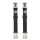 Dream Apparel  Heavy-Duty BUFFALO Alligator Teeth Boot Clips with Adjustable Elastic Straps