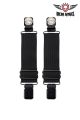 Nickled Buffalo Head Graphic Alligator Boot Clips